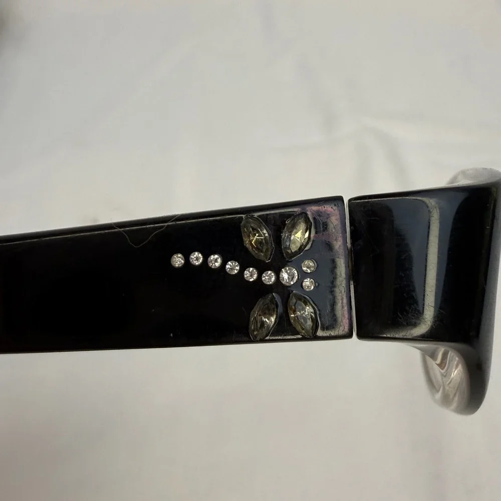 Coach Annabel 530 Black Eyeglasses Frames with Dragonfly Rhinestones and Case